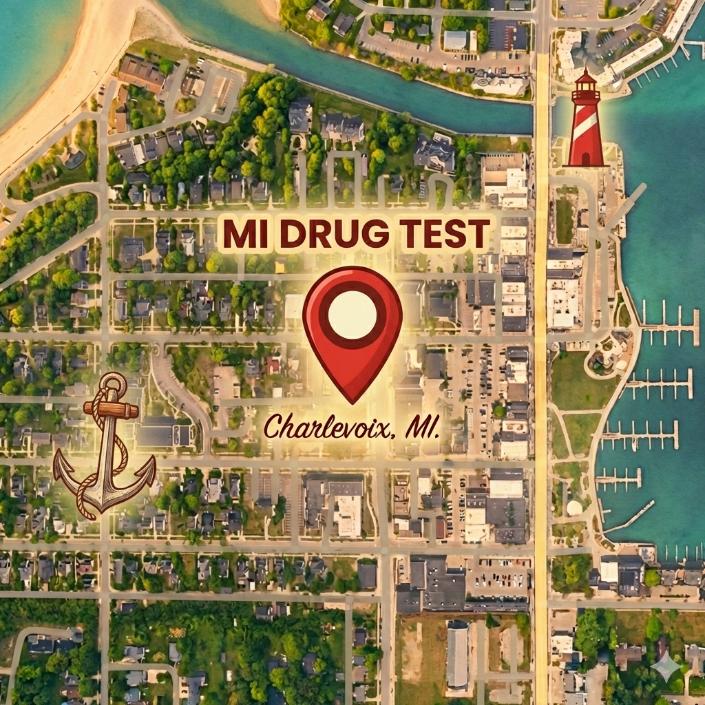 Map of MI Drug Test location